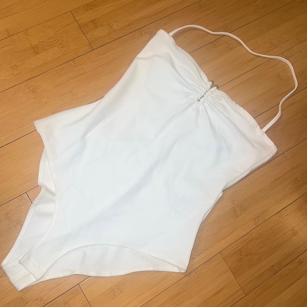 White H&M bodysuit